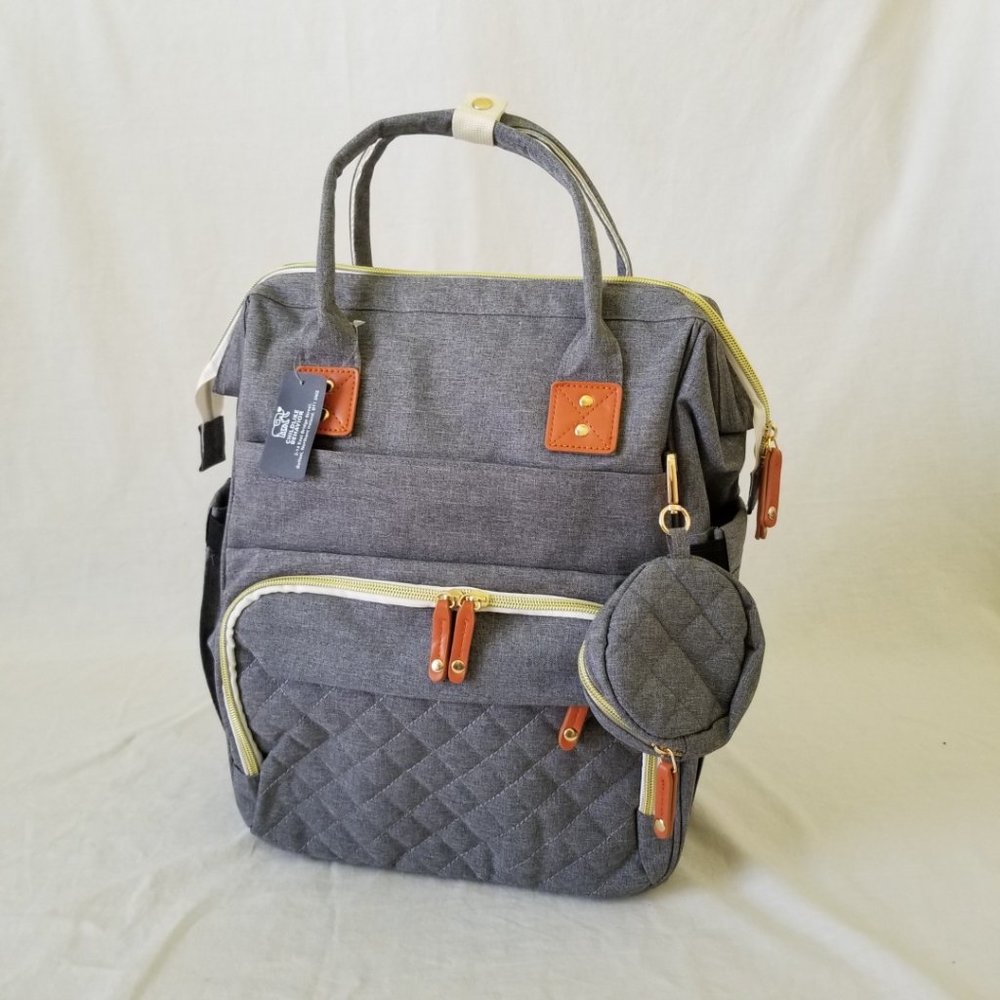 NWT! Childlike Behavior Backpack w/Anti-Theft, Pacifier Pouch, & Stroller Straps